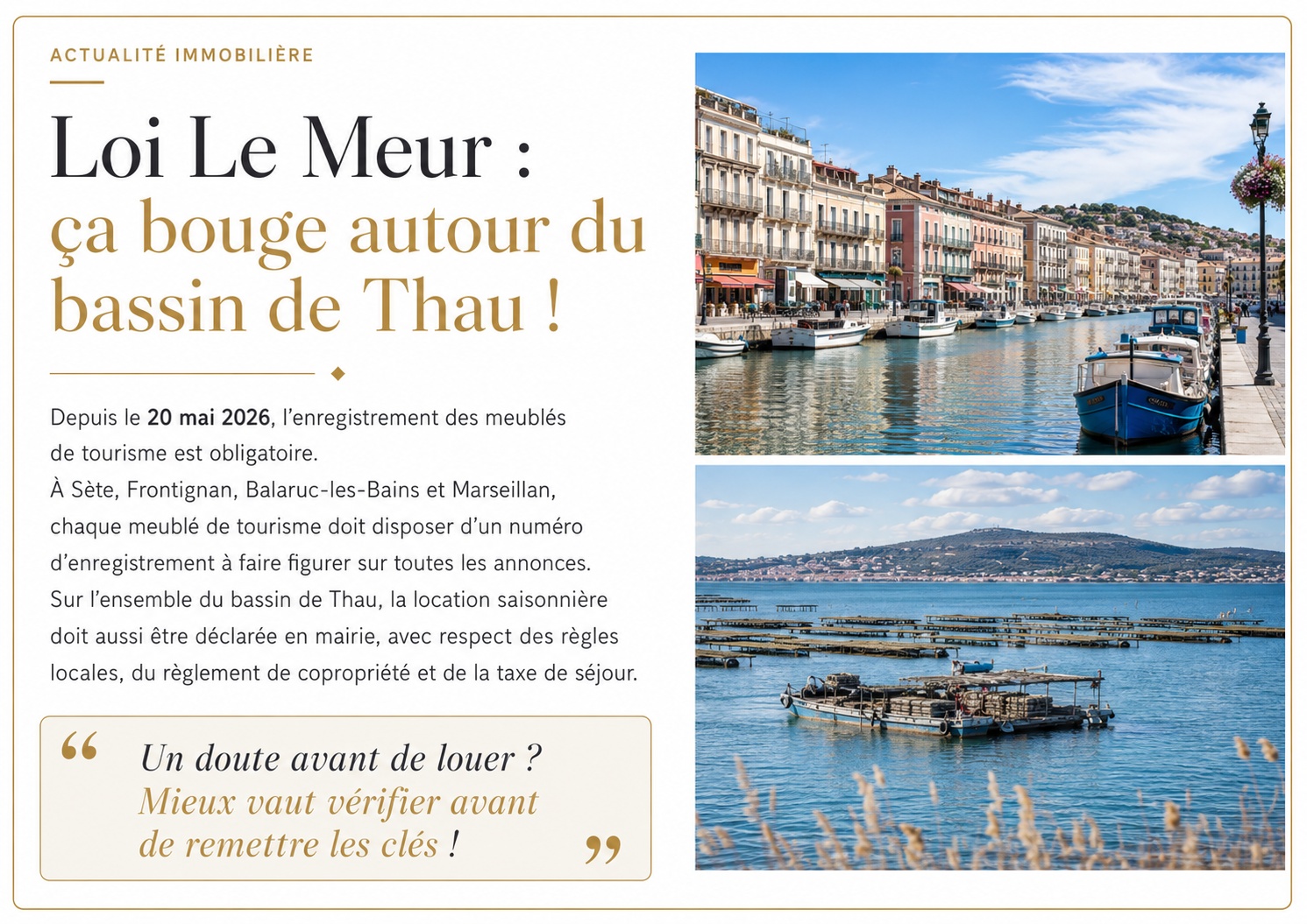 Loi Le Meur — actualité immobilière bassin de Thau